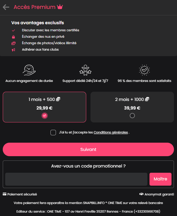 Combien coûte Balancetanude.com prix
