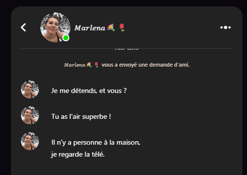 messages automatisés livecam