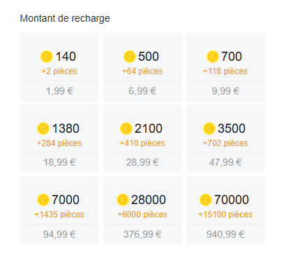 Combien coûte LiveMe prix