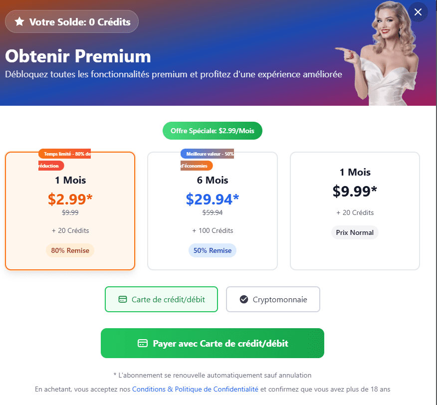 Combien coûte TalkRand prix